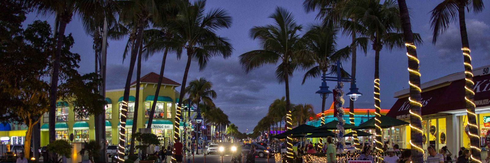 Fort Myers Downtown at Night