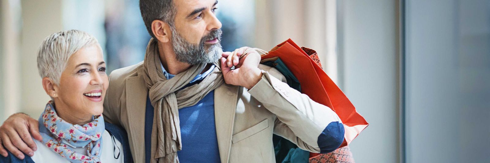 Mature Couple Shopping