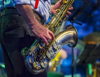 man playing jazz music