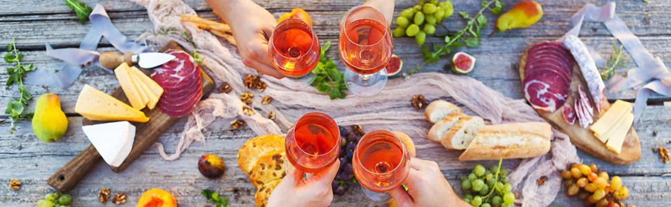 Family making a toast with wine